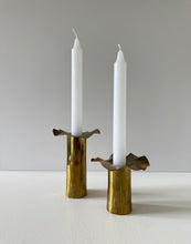 Load image into Gallery viewer, Brass candleholder set
