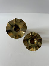 Load image into Gallery viewer, Brass candleholder set
