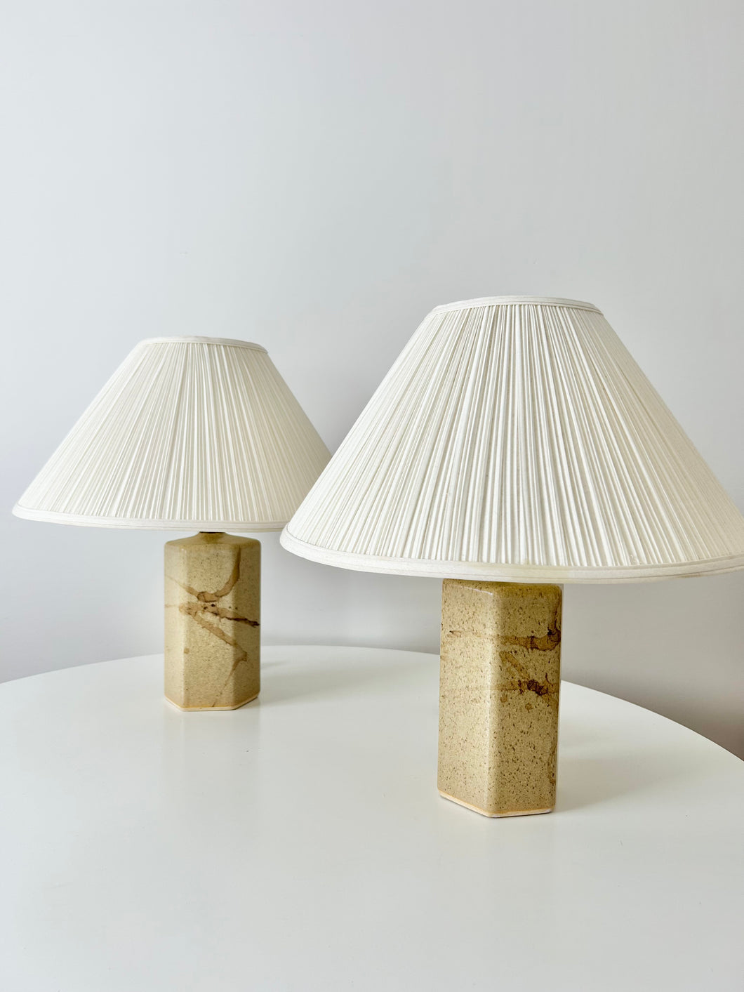 Pottery lamps