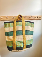 Load image into Gallery viewer, Jute storage bag green
