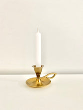 Load image into Gallery viewer, Mini brass candle holder
