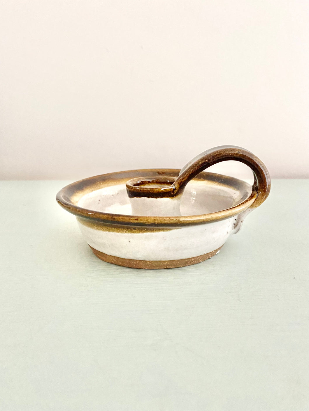 Pottery candle holder