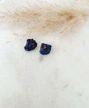 Load image into Gallery viewer, Large raw lapis studs
